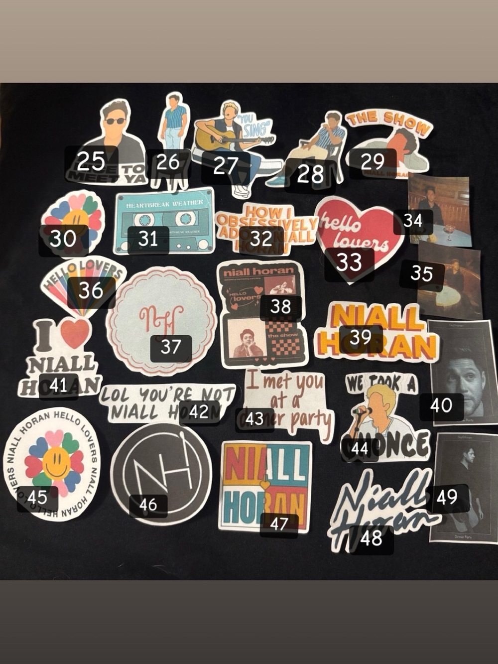 Niall Horan Sticker Packs - Picture 12 of 13